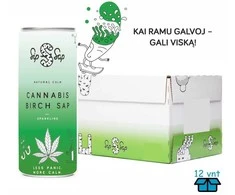 Gazuota beržų sula. Cannabis, Sip Sap, Alucan 250 ml x 12 vnt