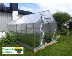 Šiltnamis GASPADINĖ 2,64x4m su 4mm danga LT