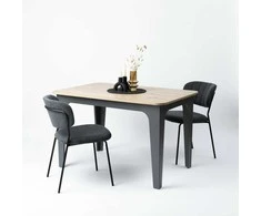 Bond Artisan Oak pietų stalas, antracitas, 120 cm