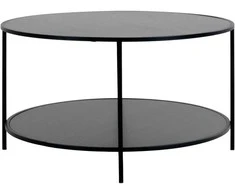 Kavos staliukas Vita, apvalus, 80 cm skersm. x 45 cm (juoda).