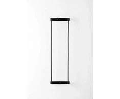 Rankšluosčių lentynėlė 70cm, metalas, juoda