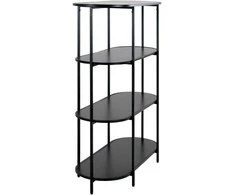 Vita juoda metalinė, pastatoma lentyna