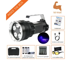 UV žibinto rinkinys gintarų paieškai - DARK NIGHT 50W