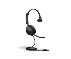 Ausinės Jabra Evolve2 40 SE Mono UC USB-A, juodos spalvos