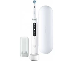 „Oral-B iO Series 5“, Suaugusiesiems, Besisukantis-vibruojantis dantų šepetėlis, Kasdienė priežiūra, Intensyvus, Jautrus, Super jautrus, Balinamasis, Balta, 2 min., Balta