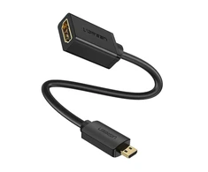 Adapteris UGREEN 20134 Micro HDMI į HDMI, 20cm (juodas)