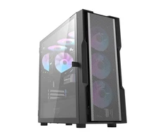 Darkflash DK431 Mesh kompiuterio korpusas + 4 ARGB ventiliatoriai - juodas