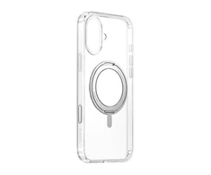 Baseus SkyRing 360° Apple iPhone 16 magnetic dėklas su stoveliu skaidrus