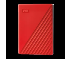 Išorinis kietasis diskas HDD Western Digital My Passport (6TB, USB 3.2) Raudona