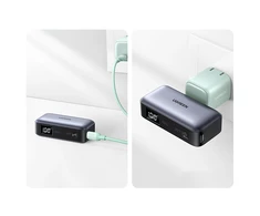 Nešiojama išorinė baterija UGREEN PB503, 5000 mAh 22,5 W, su integruotu USB-C kištuku