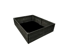 Medinė lysvė 120 x 60 x 27 cm, juoda