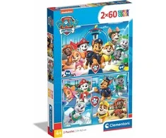 Clementoni Dėlionė 2x60 vnt. - Šunyčiai patruliai (PAW Patrol)