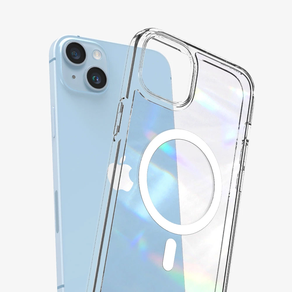 Spigen Ultra Hybrid (MagFit) dėklas skirtas Apple iPhone 14 Pro, spalva - Balta aprašymas - Prekės nuotrauka