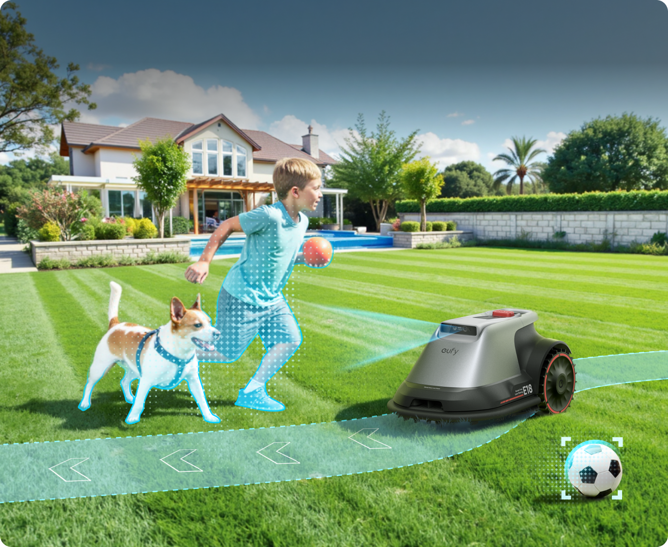 Anker Eufy belaidis vejos robotas E18, 1200m² aprašymas - Prekės nuotrauka