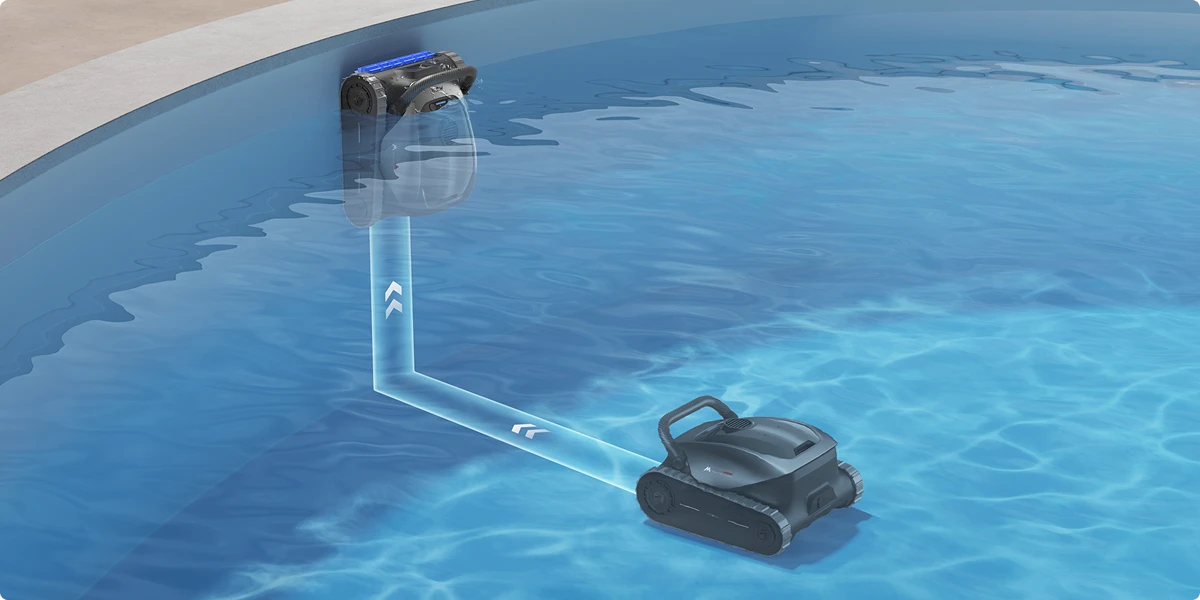 MOVA A10 Diver Baseino valymo robotas, juodos spalvos aprašymas - Prekės nuotrauka