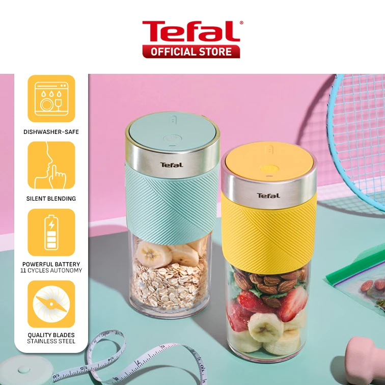 Nešiojama belaidė kokteillinė Tefal Lightmix BL1C0230, 300 ml, geltonos spalvos aprašymas - Prekės nuotrauka