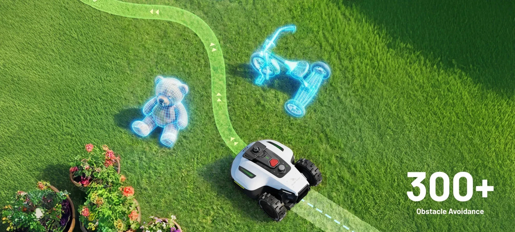 Vejos robotas Mammotion Yuka Mini 2 1000 LiDAR & vision, 1000㎡ aprašymas - Prekės nuotrauka