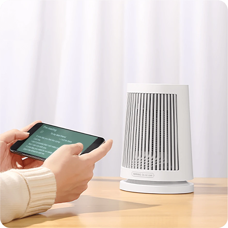 Xiaomi Elektrinis stalinis šildytuvas, 600 W, tinka kambariams iki 20 m², baltas aprašymas - Prekės nuotrauka