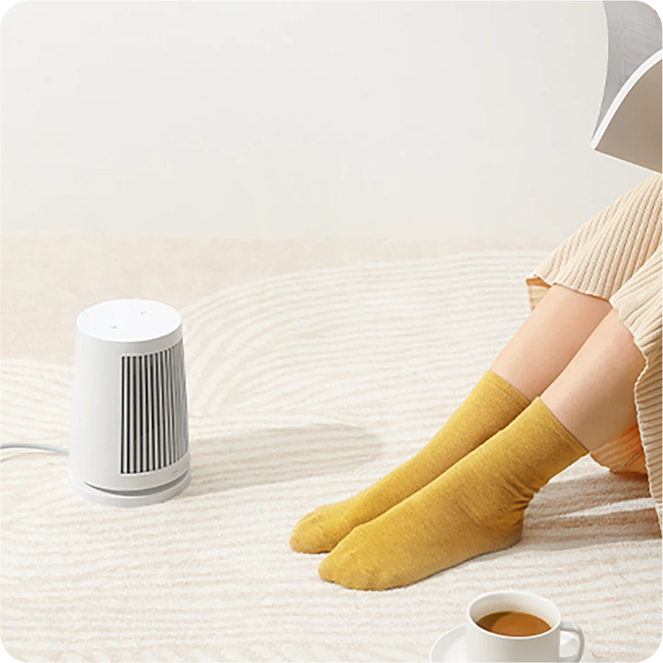 Xiaomi Elektrinis stalinis šildytuvas, 600 W, tinka kambariams iki 20 m², baltas aprašymas - Prekės nuotrauka