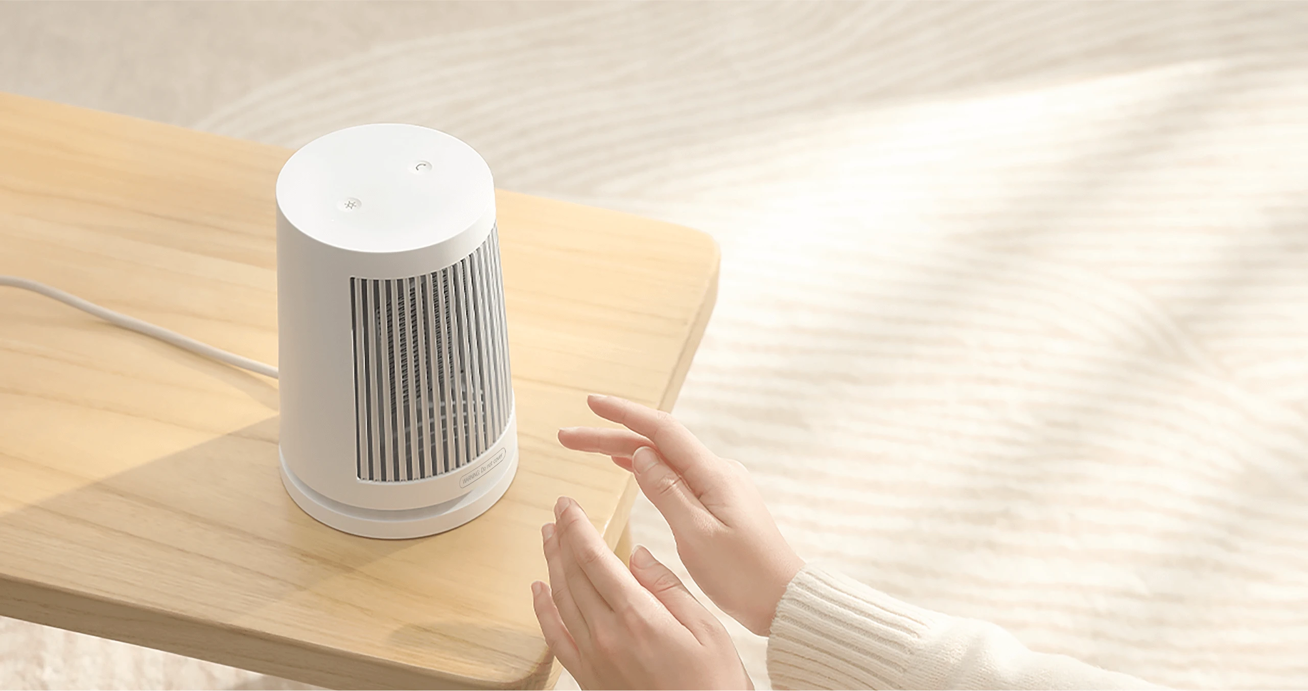 Xiaomi Elektrinis stalinis šildytuvas, 600 W, tinka kambariams iki 20 m², baltas aprašymas - Prekės nuotrauka