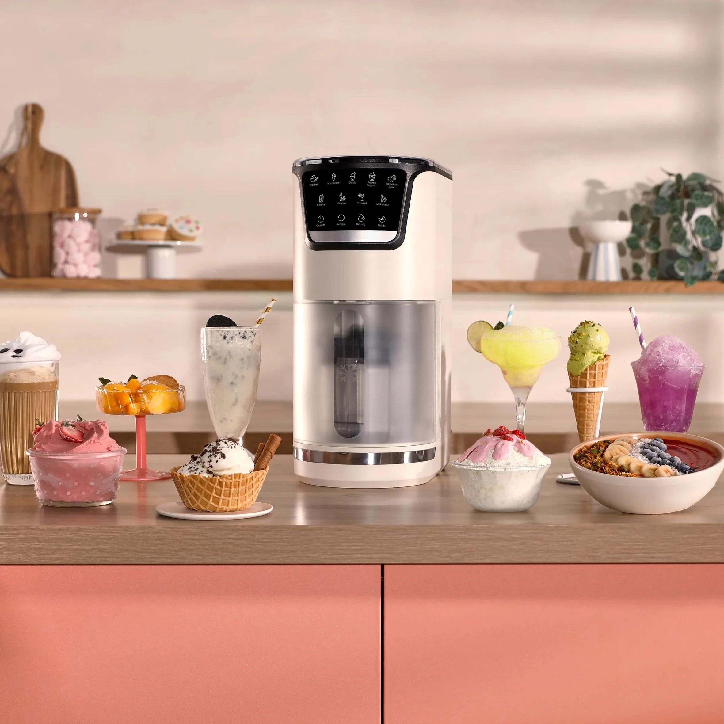 Ledų gaminimo aparatas Tefal Dolci, 600 W, 10 programų aprašymas - Prekės nuotrauka