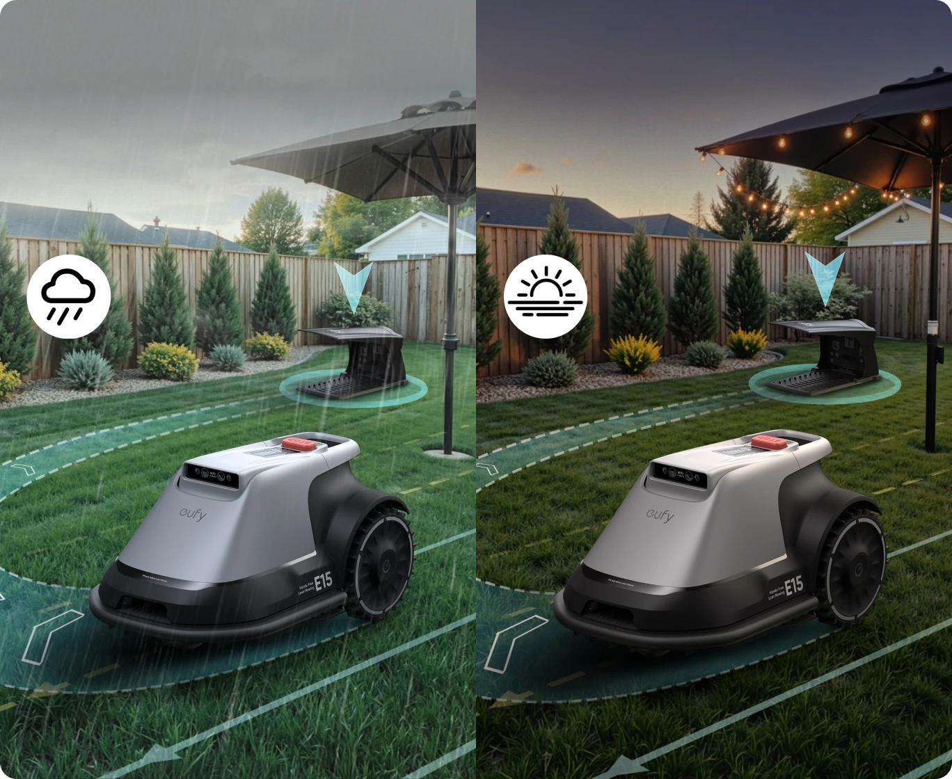 Anker Eufy belaidis vejos robotas E15, 800m² aprašymas - Prekės nuotrauka