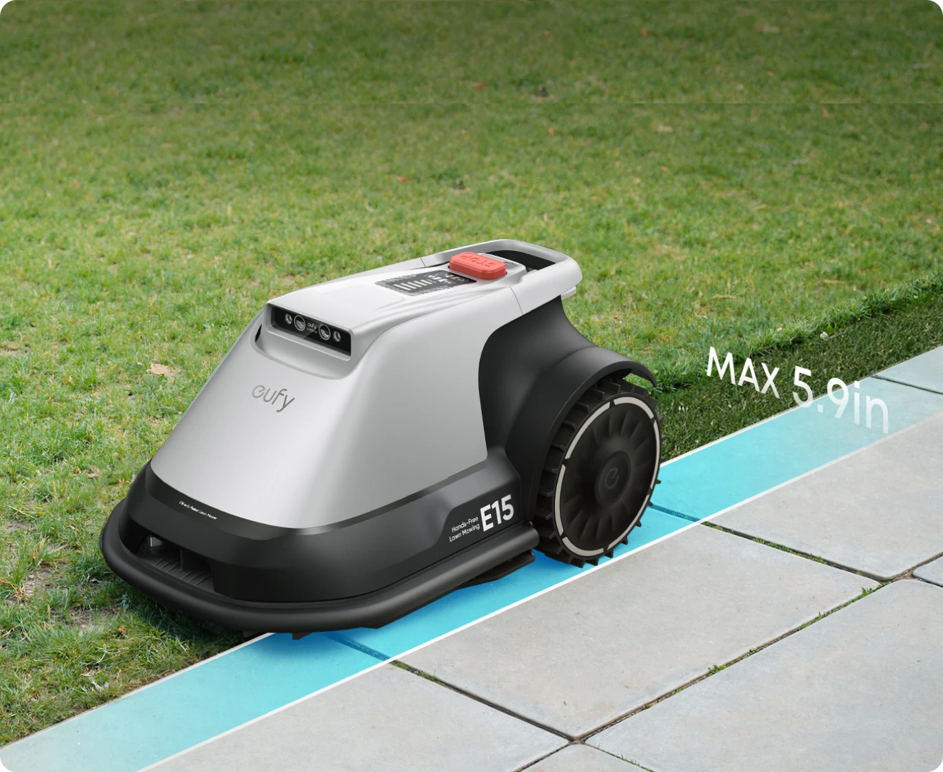 Anker Eufy belaidis vejos robotas E15, 800m² aprašymas - Prekės nuotrauka