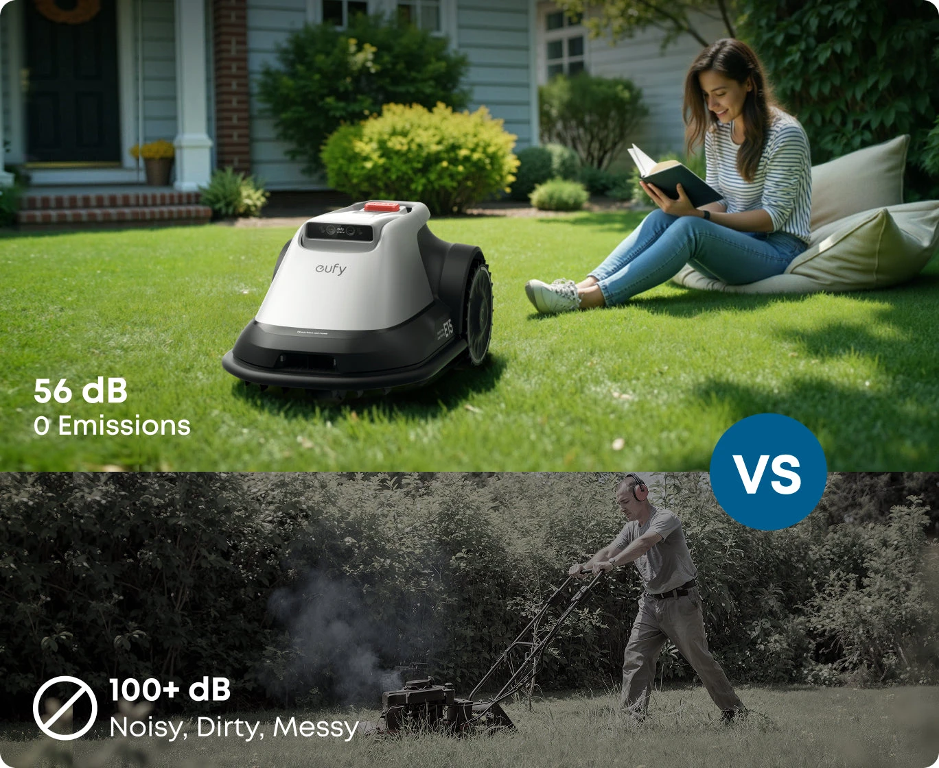Anker Eufy belaidis vejos robotas E18, 1200m² aprašymas - Prekės nuotrauka