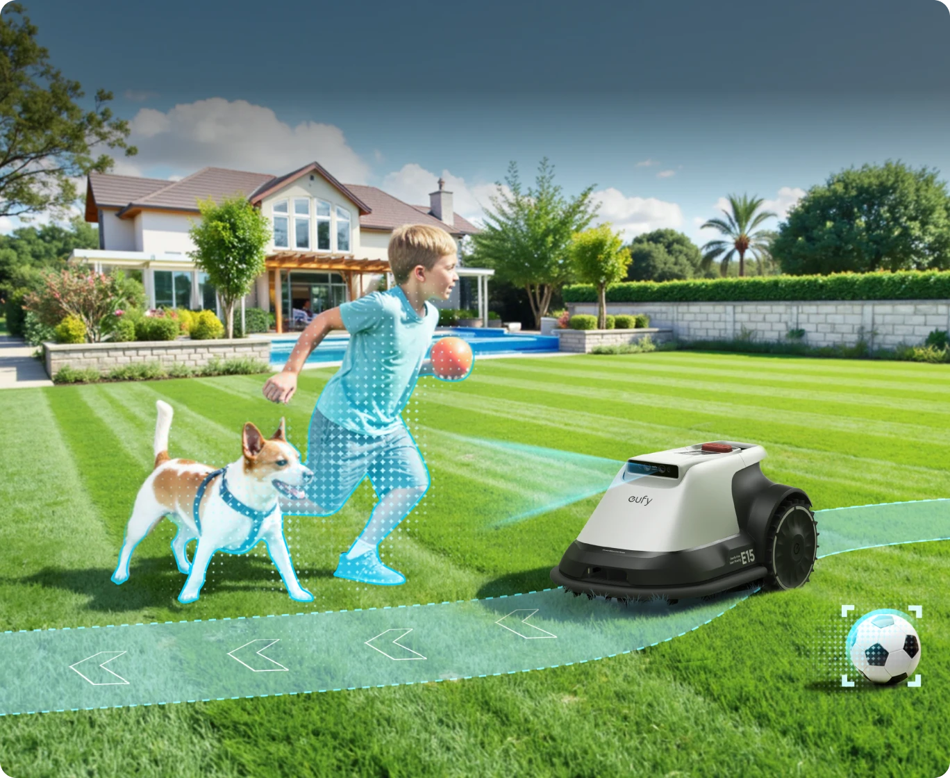 Anker Eufy belaidis vejos robotas E15, 800m² aprašymas - Prekės nuotrauka