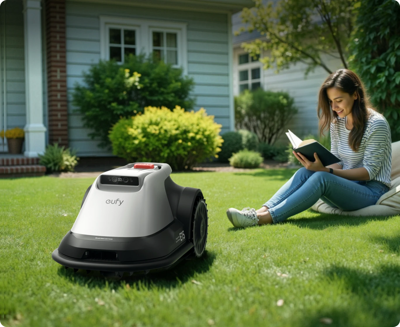 Anker Eufy belaidis vejos robotas E15, 800m² aprašymas - Prekės nuotrauka