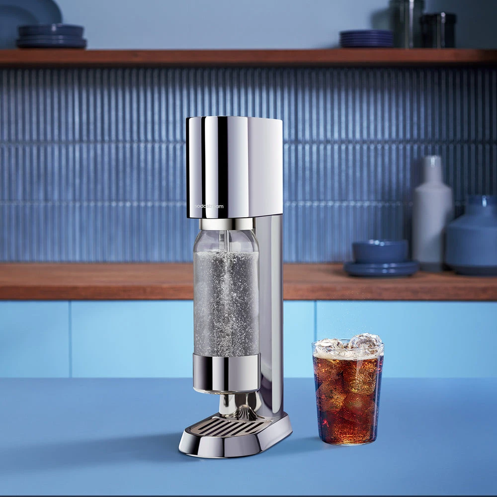 Gazuotų gėrimų gaminimo aparatas SodaStream Enso, nerūdijančio plieno spalvos aprašymas - Prekės nuotrauka