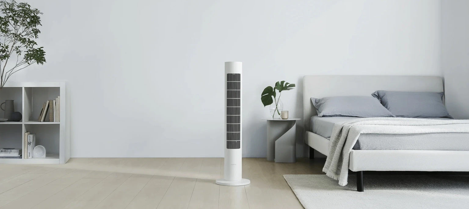 Išmanus pastatomas ventiliatorius Xiaomi Smart Tower Fan 2, baltas aprašymas - Prekės nuotrauka