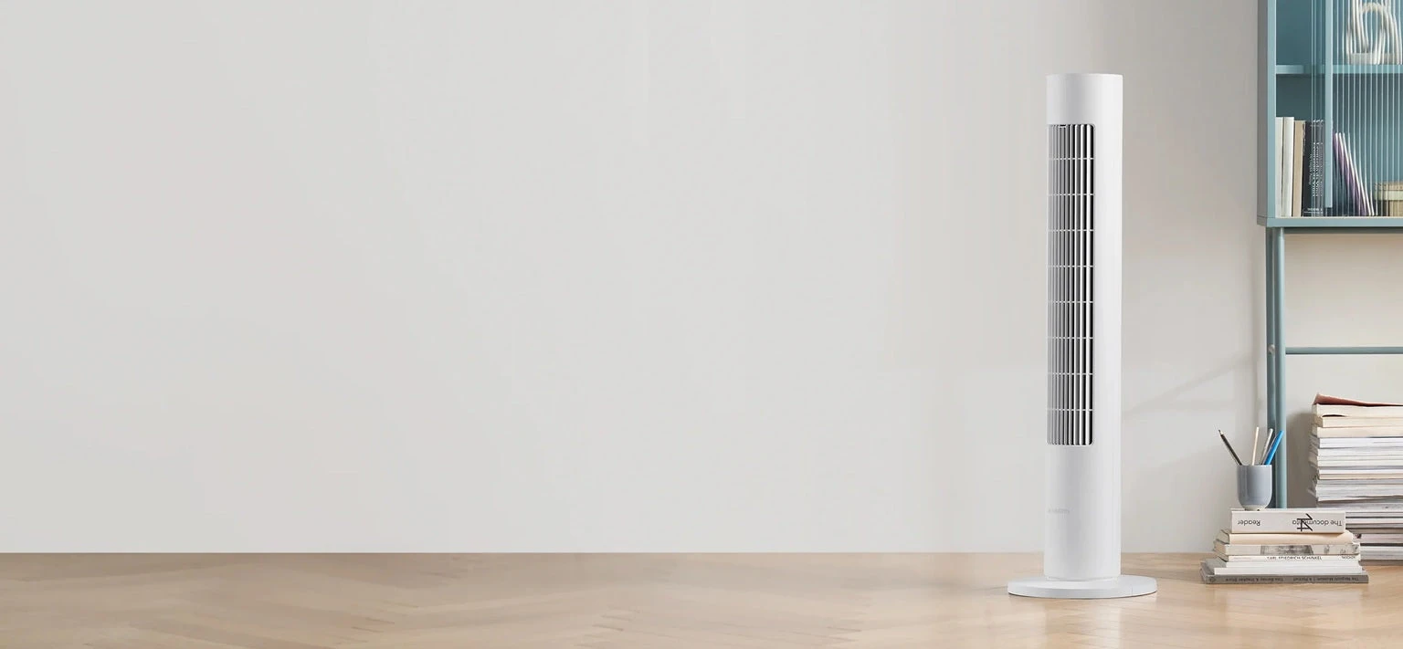 Išmanus pastatomas ventiliatorius Xiaomi Smart Tower Fan 2, baltas aprašymas - Prekės nuotrauka