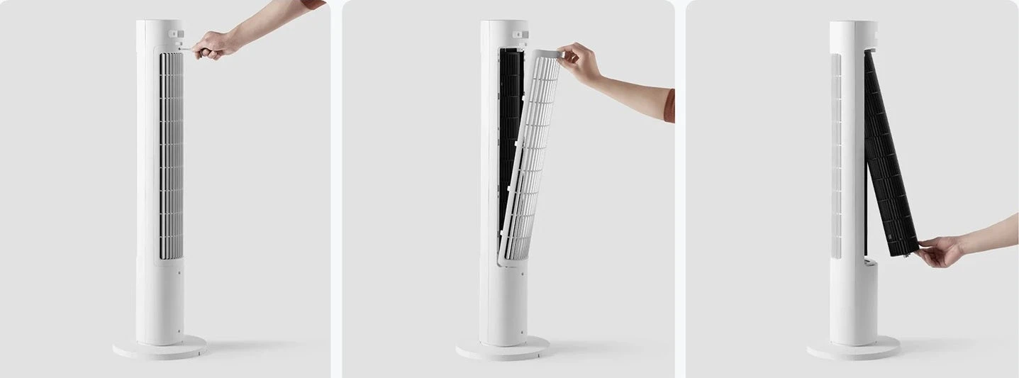 Išmanus pastatomas ventiliatorius Xiaomi Smart Tower Fan 2, baltas aprašymas - Prekės nuotrauka