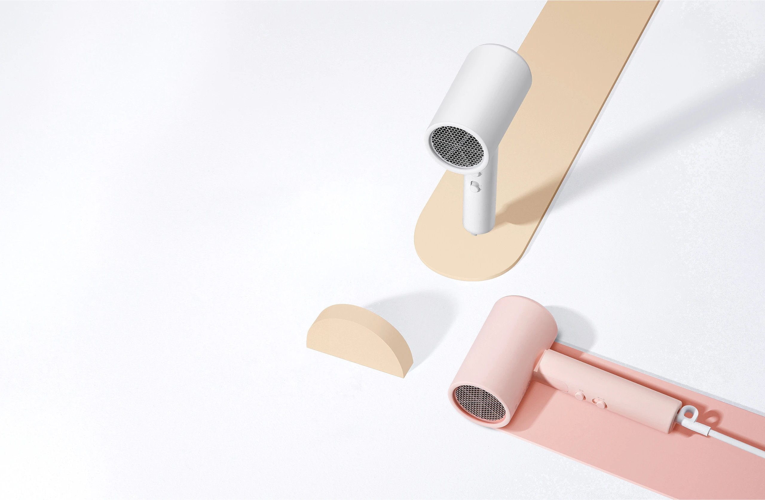Plaukų džiovintuvas Xiaomi Compact Hair Dryer H101 | rožinis aprašymas - Prekės nuotrauka