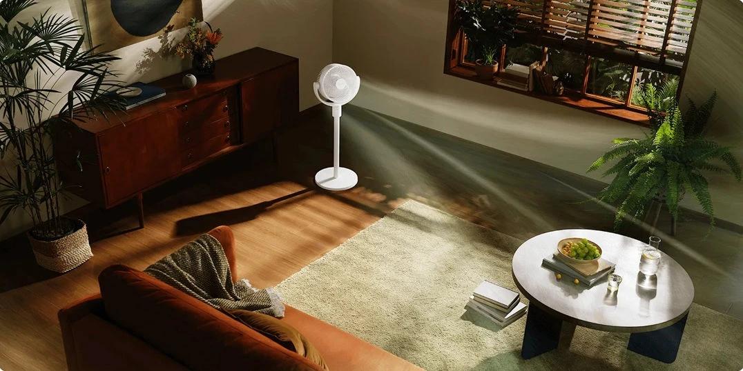 Išmanus pastatomas ventiliatorius Xiaomi Xiaomi Smart Standing Air Circulation Fan, baltas aprašymas - Prekės nuotrauka