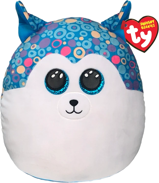 TY Squishy Beanies Pliušinis žaislas - haskis, 35 cm aprašymas - Prekės nuotrauka