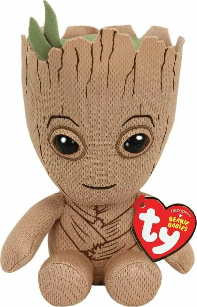 TY Pliušinis žaislas - Marvel Groot, 15 cm aprašymas - Prekės nuotrauka