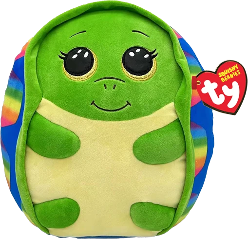 TY Squishy Beanies Pliušinis žaislas - žalias vėžliukas, 30 cm aprašymas - Prekės nuotrauka
