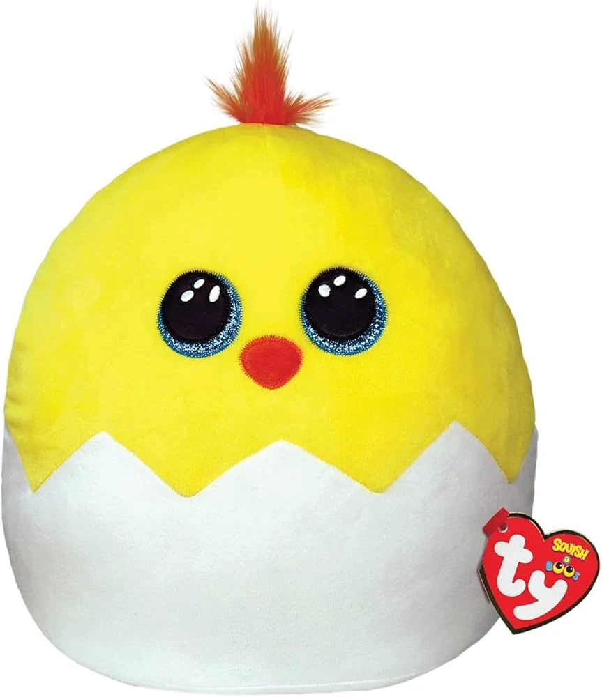 TY Squishy Beanies Pliušinis žaislas - viščiukas, 35 cm aprašymas - Prekės nuotrauka