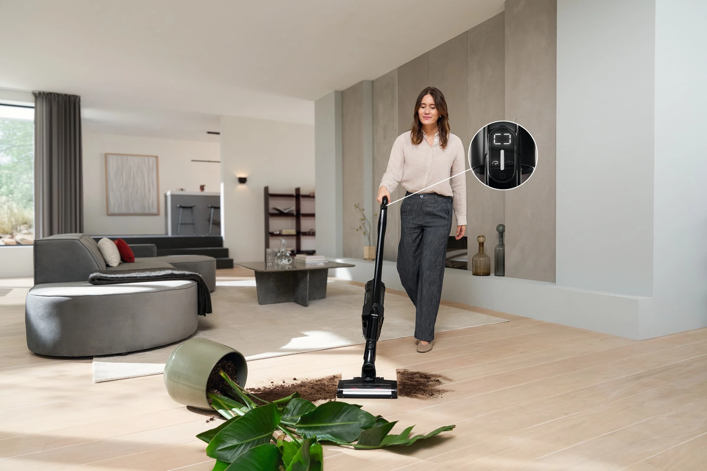 Dulkių siurblys Miele Triflex HX3, baltos spalvos aprašymas - Prekės nuotrauka