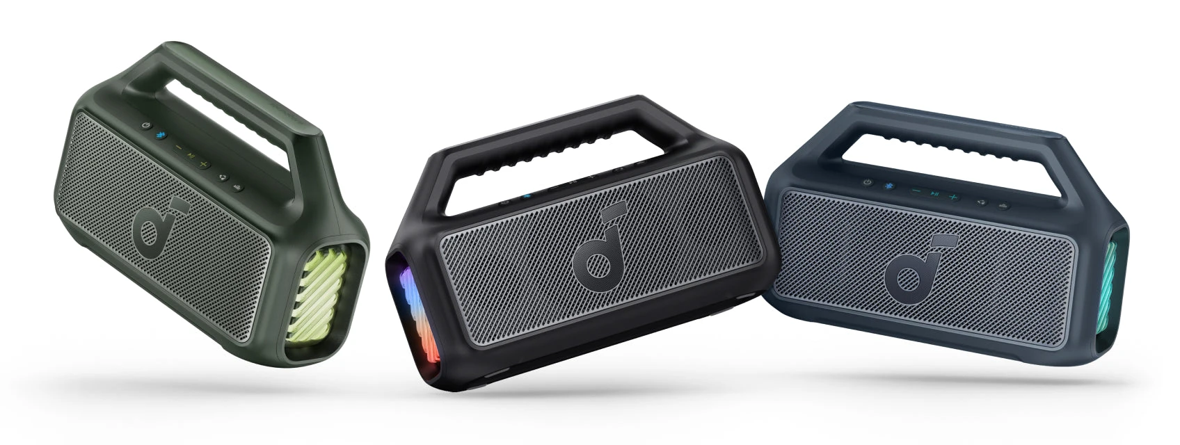 Soundcore Motion Boom 2 nešiojama kolonėlė, mėlynos spalvos aprašymas - Prekės nuotrauka