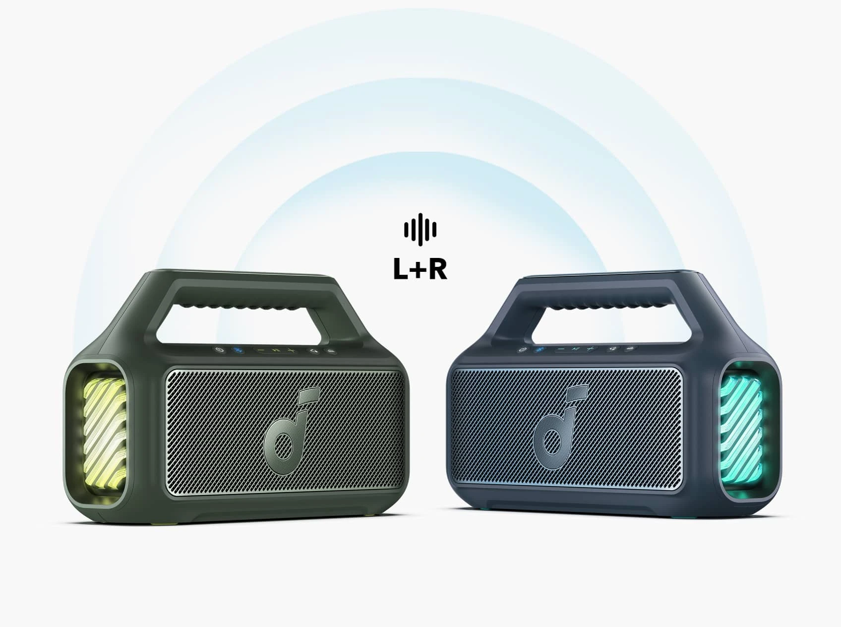 Soundcore Motion Boom 2 nešiojama kolonėlė, mėlynos spalvos aprašymas - Prekės nuotrauka