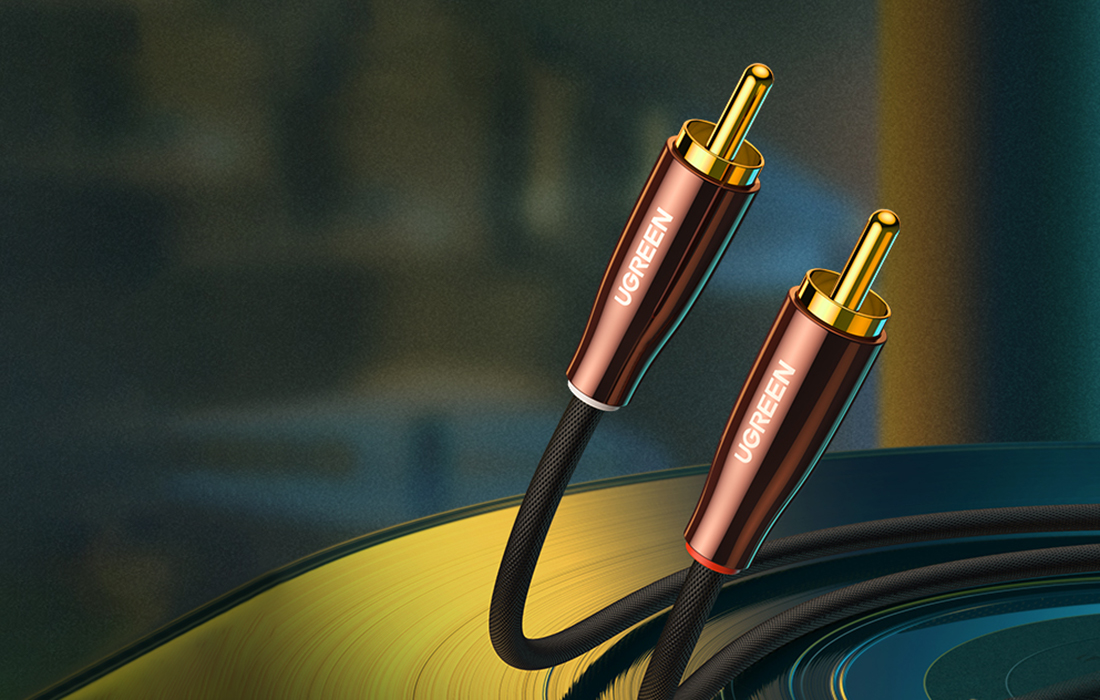 UGREEN AV170 kabelis 2x RCA Cinch kištukai - 3.5mm kištukas 1m aprašymas - Prekės nuotrauka UGREEN AV170 kabelis 2x RCA Cinch kištukai - 3.5mm kištukas 1m aprašymas - Prekės nuotrauka
