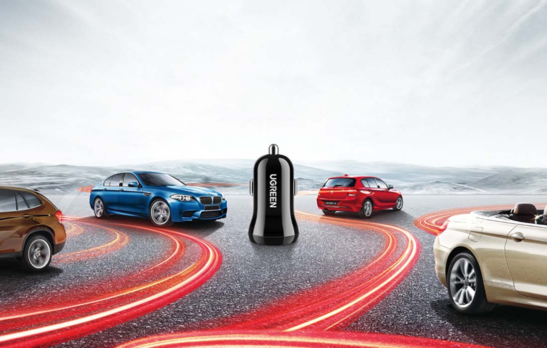 UGREEN automobilinis įkroviklis ED018 2x USB 24W aprašymas - Prekės nuotrauka UGREEN automobilinis įkroviklis ED018 2x USB 24W aprašymas - Prekės nuotrauka