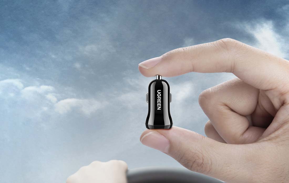 UGREEN automobilinis įkroviklis ED018 2x USB 24W aprašymas - Prekės nuotrauka UGREEN automobilinis įkroviklis ED018 2x USB 24W aprašymas - Prekės nuotrauka
