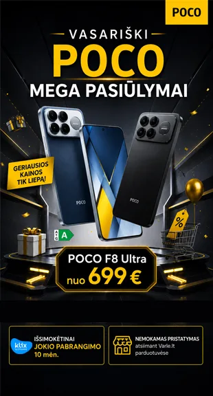 Poco Mega vasariški pasiūlymai