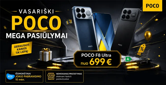 Poco Mega vasariški pasiūlymai