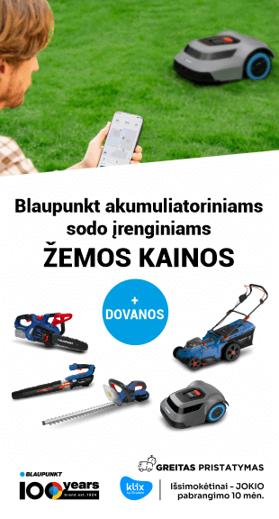 TOP Blaupunkt akumuliatoriniams sodo įrenginiams ŽEMOS KAINOS