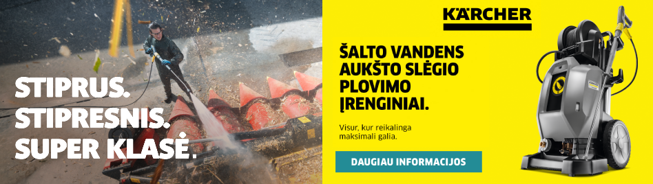 Šalto vandens Karcher aukšto slėgio plovyklos